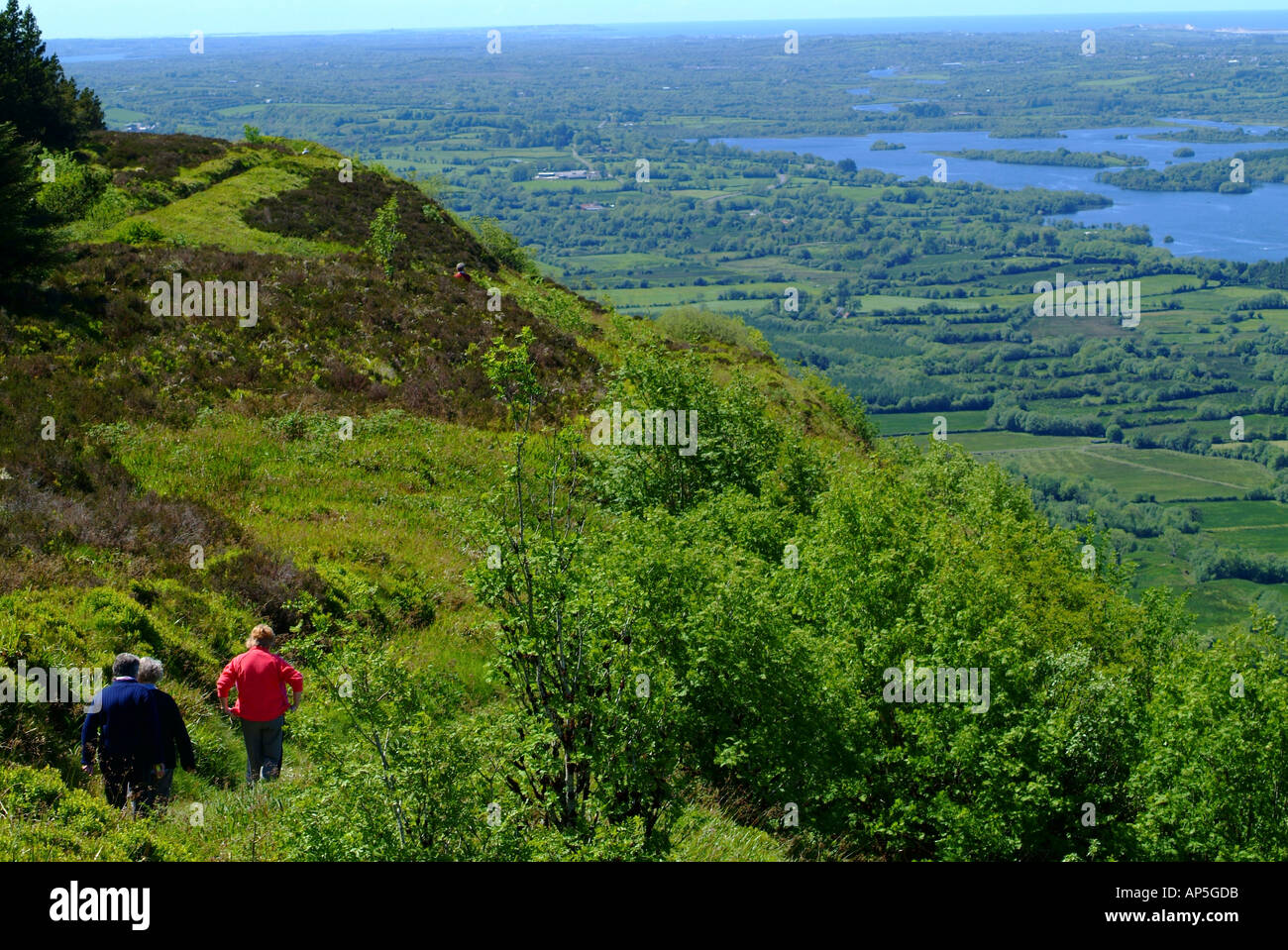 Navar Scenic Route, Cliffs of Magho, Lower Lough Erne, County Fermanagh, Northern Ireland Stock Photo