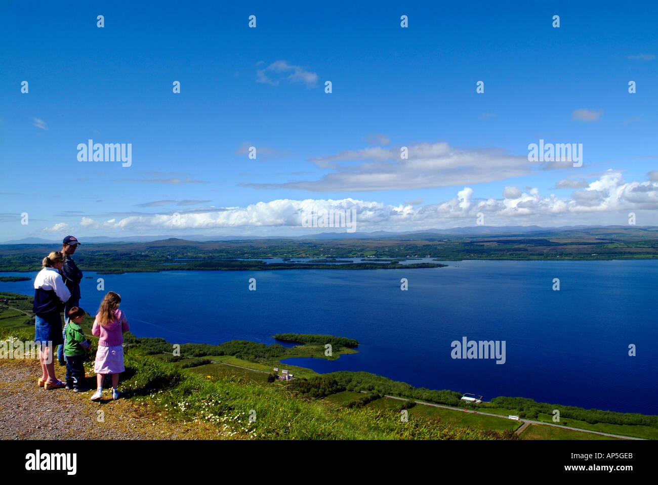 Navar Scenic Route, Cliffs of Magho, Lower Lough Erne, County Fermanagh, Northern Ireland Stock Photo