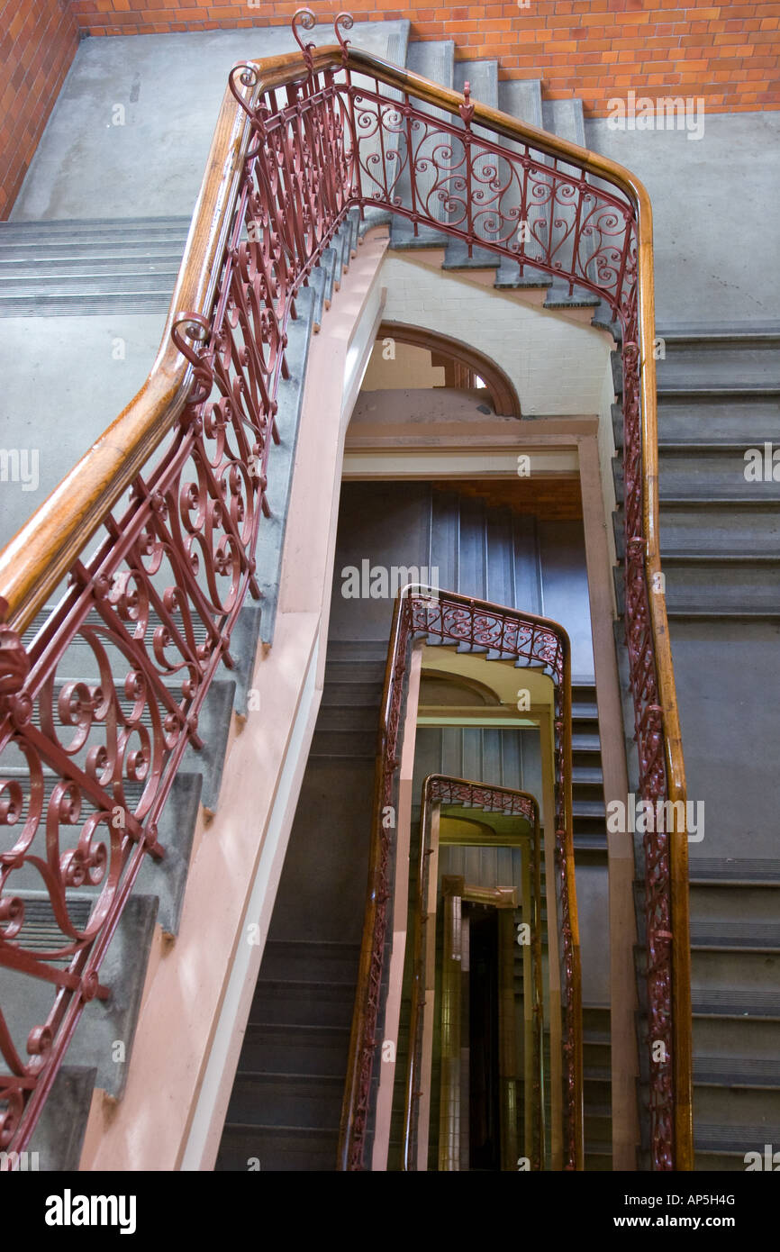 Staircase in Sackville Street Building The University of Manchester UK Stock Photo