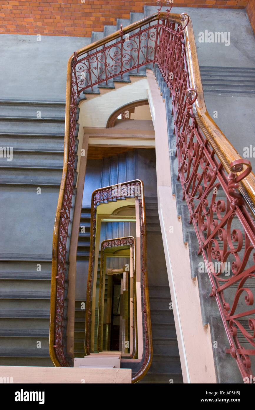 Staircase in Sackville Street Building The University of Manchester UK Stock Photo