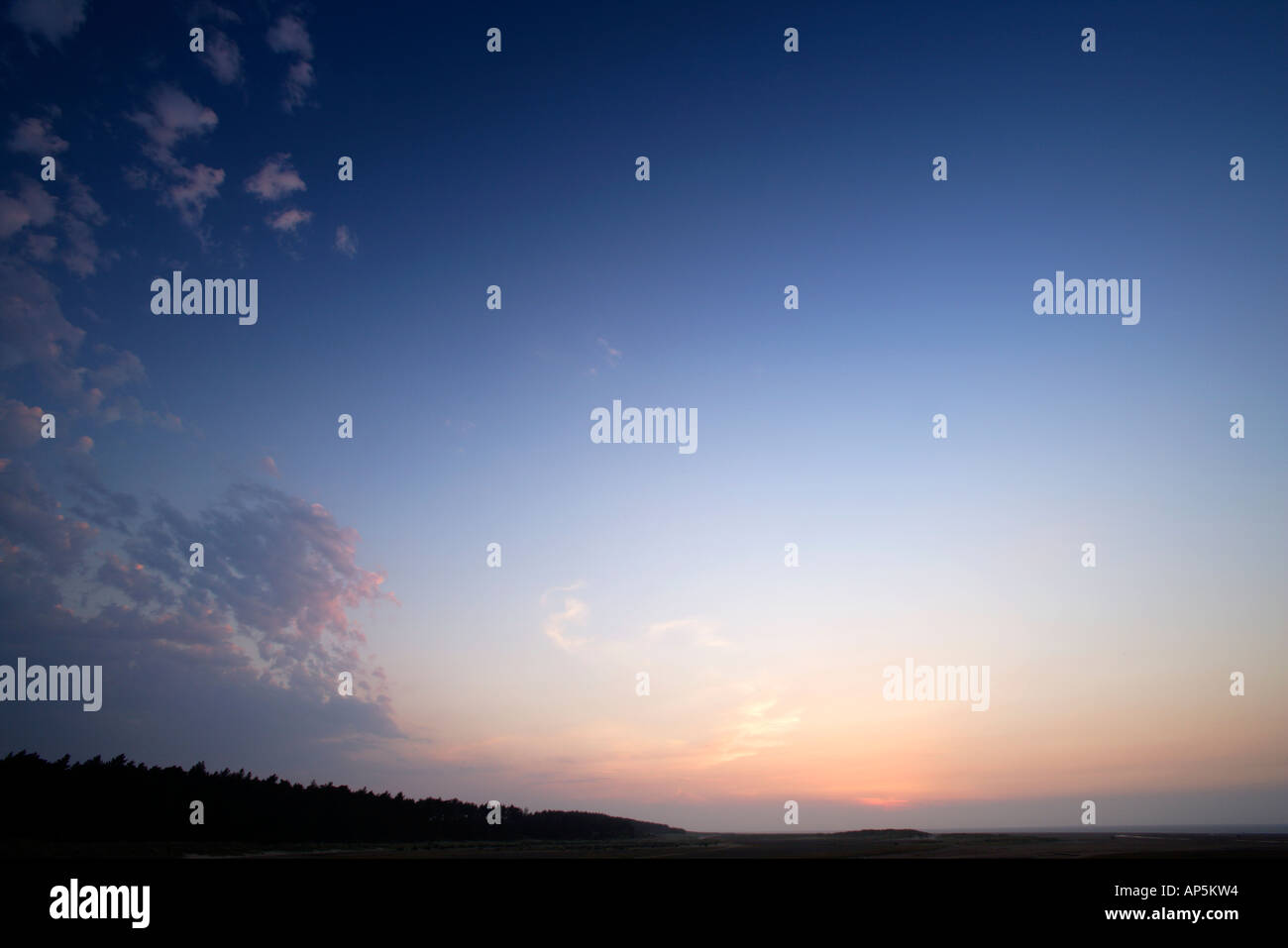 Sunset Holkham Beach Norfolk UK Stock Photo - Alamy