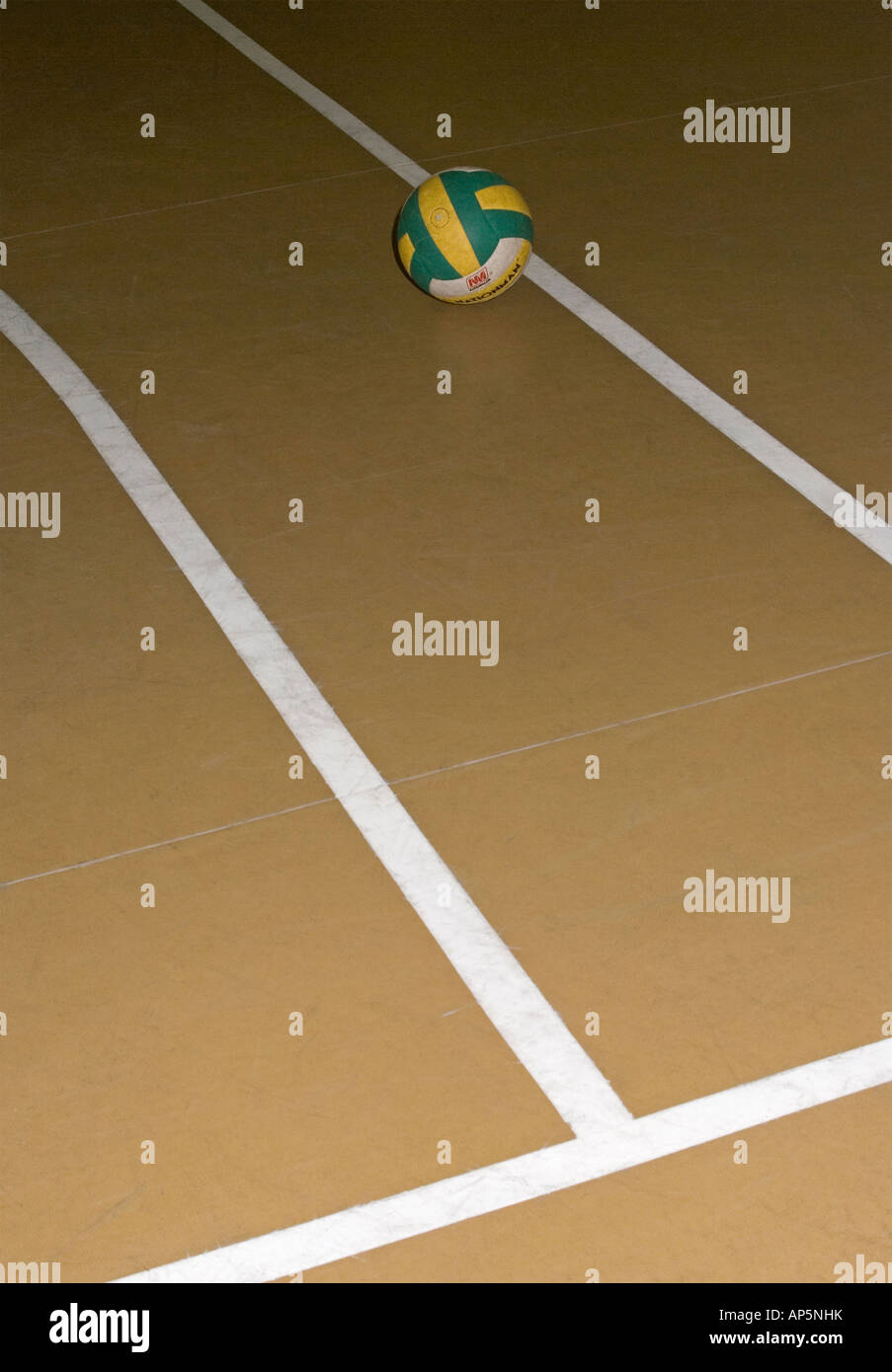 ball on the ground of volleyball field Stock Photo Alamy