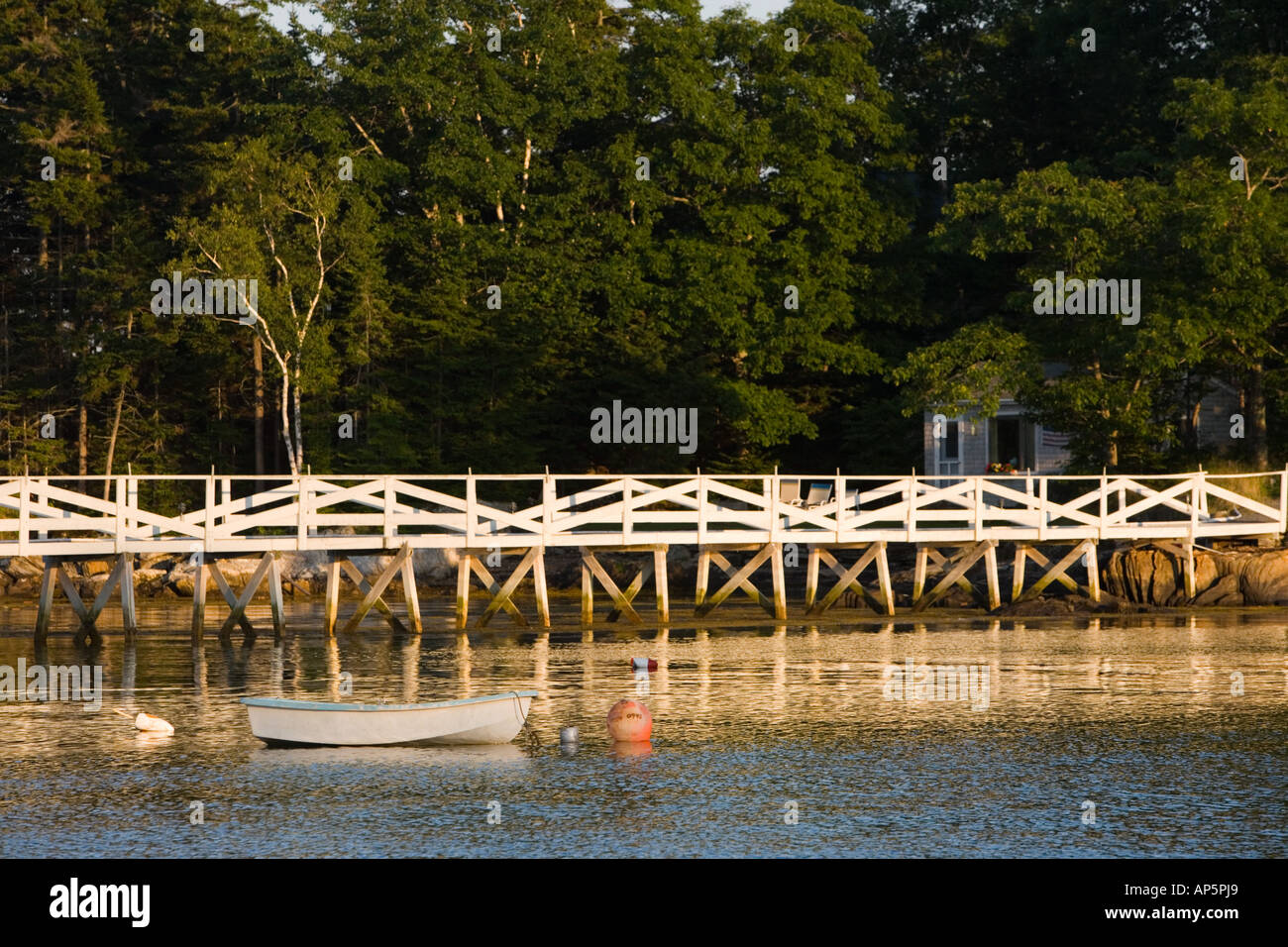 The view of Cundy's Harbor from Holbrook's Wharf. Cundy Harbor, Maine