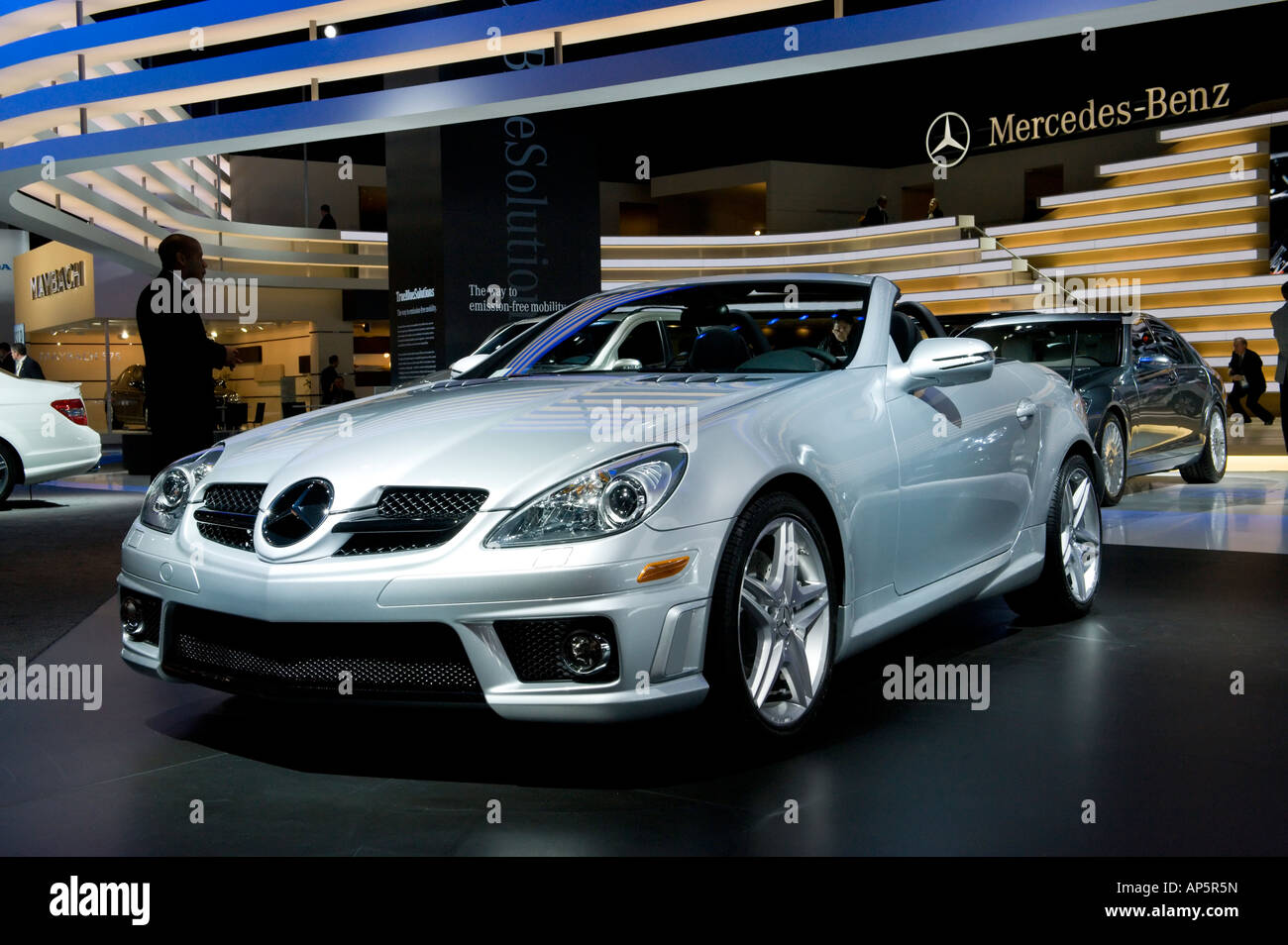 2009 Mercedes-Benz AMG 55 SLK at the 2008 North American International Auto Show in Detroit Michigan USA Stock Photo