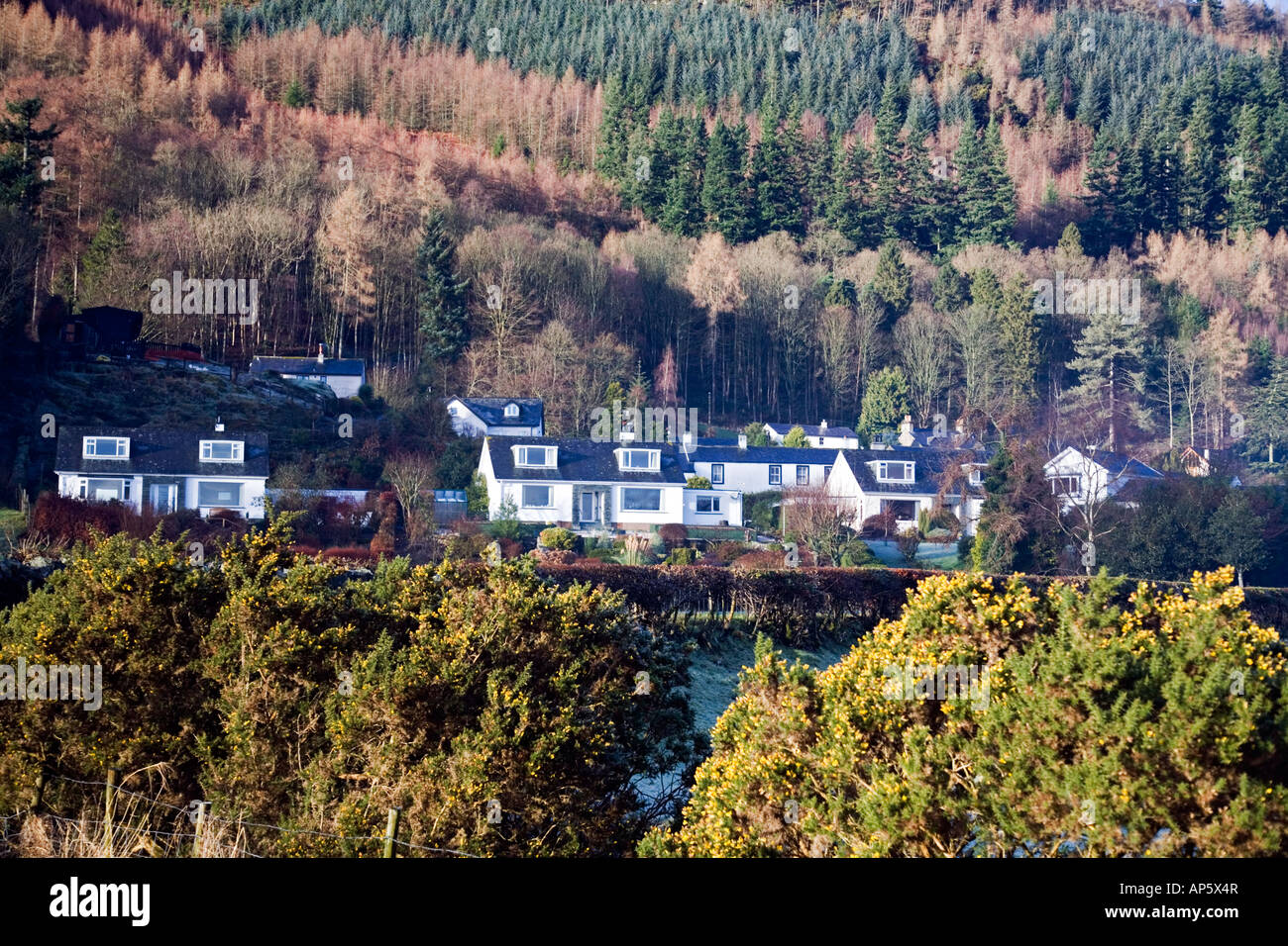 Thornthwaite Village sits below the steep sided Thornthwaite Forest