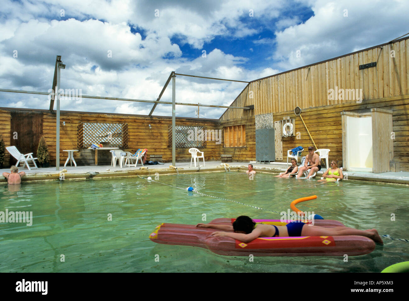 Jackson Hot Springs pool in Montana Stock Photo Alamy