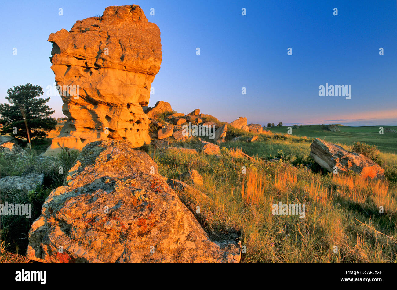 Medicine Rocks State Park near Ekalaka Montana Stock Photo - Alamy