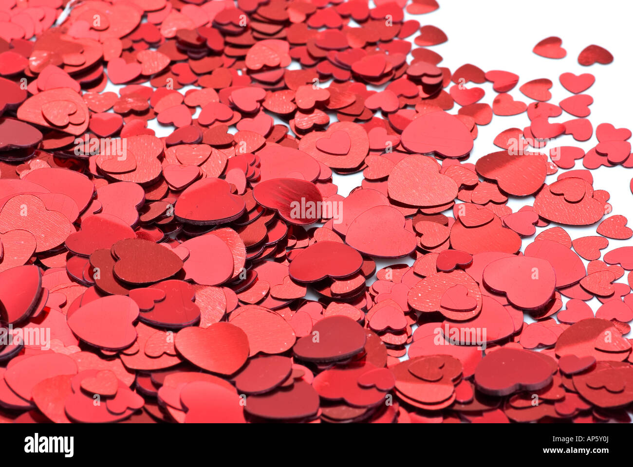 red shiny hearts for a valentines background Stock Photo - Alamy