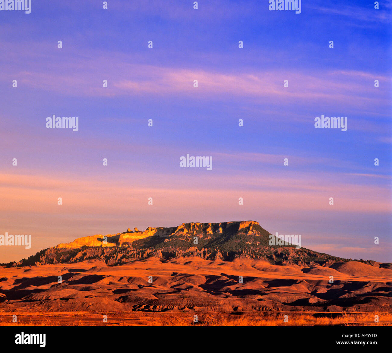 Square Butte, A Montana icon of Charlie Russell Country in Montana