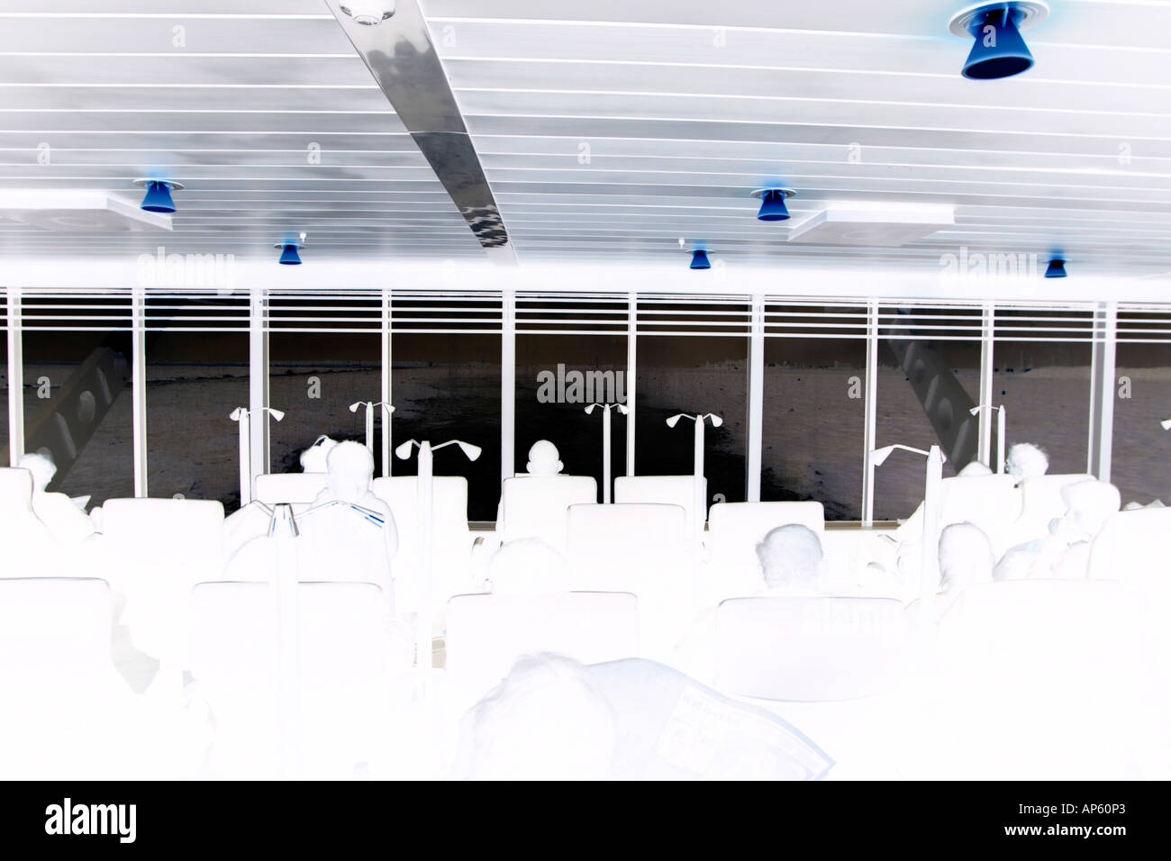 Digitally Enhanced Image of Lounge On Harwich Hook of Holland Ferry Stock Photo Alamy