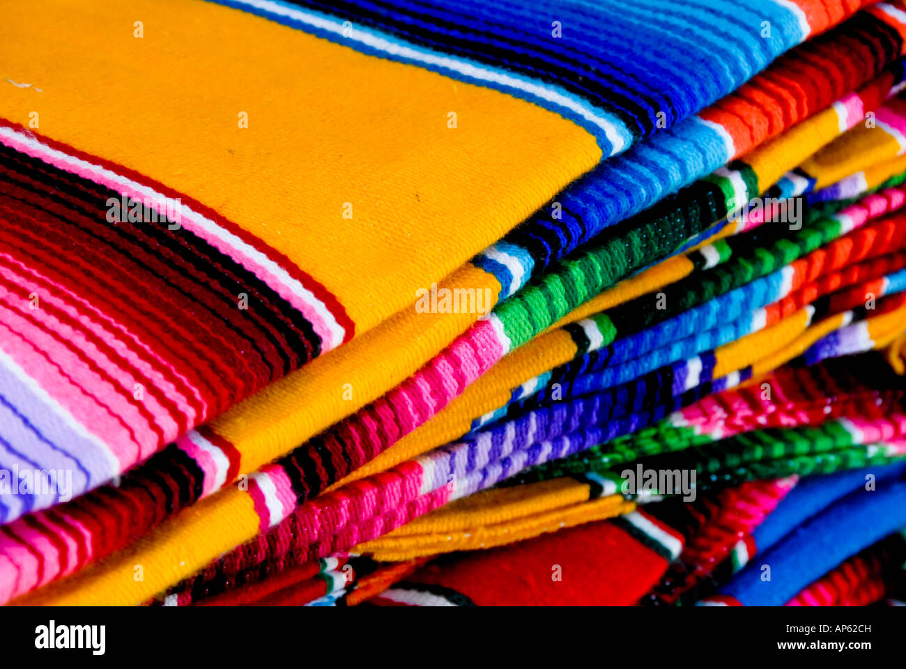 Colourful mexican rugs Stock Photo Alamy