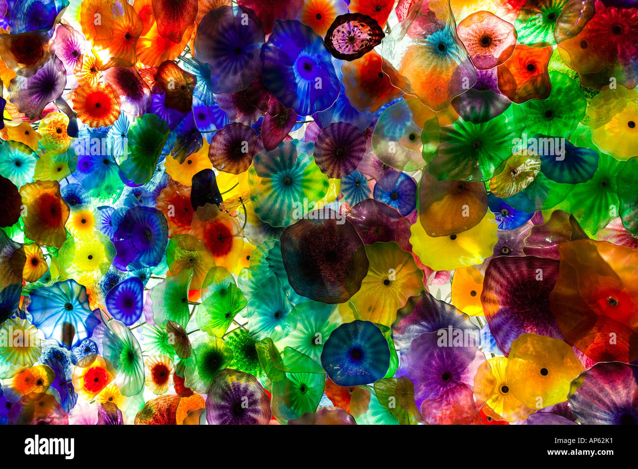 USA, Nevada, Las Vegas: Stained Glass Lobby Ceiling (Editorial Use Only