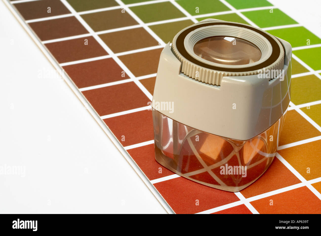 Zoom over color guide Stock Photo - Alamy