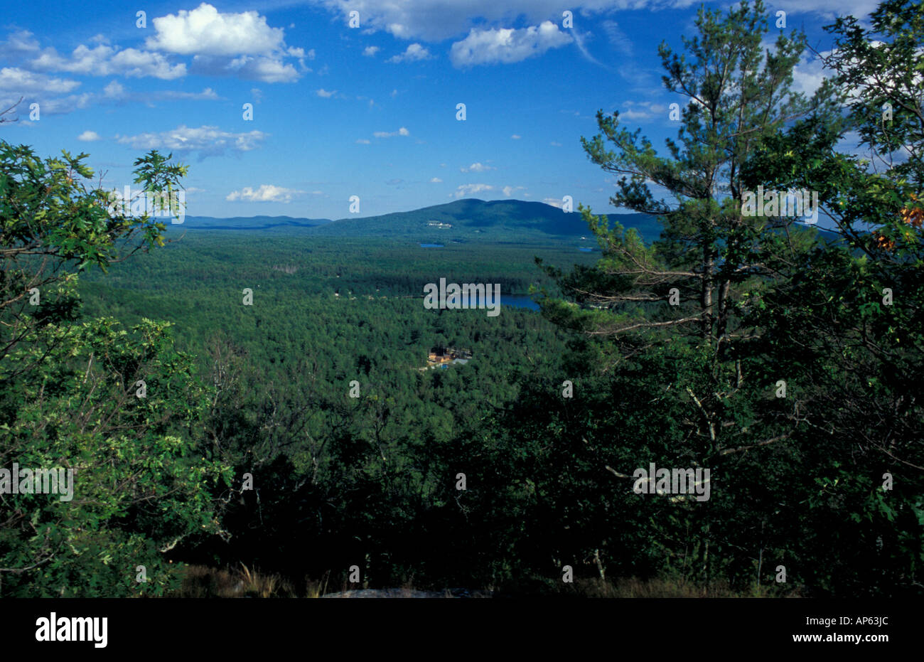 Freedom, NH Green Mountain as seen from Mary's Mountain near Trout Pond