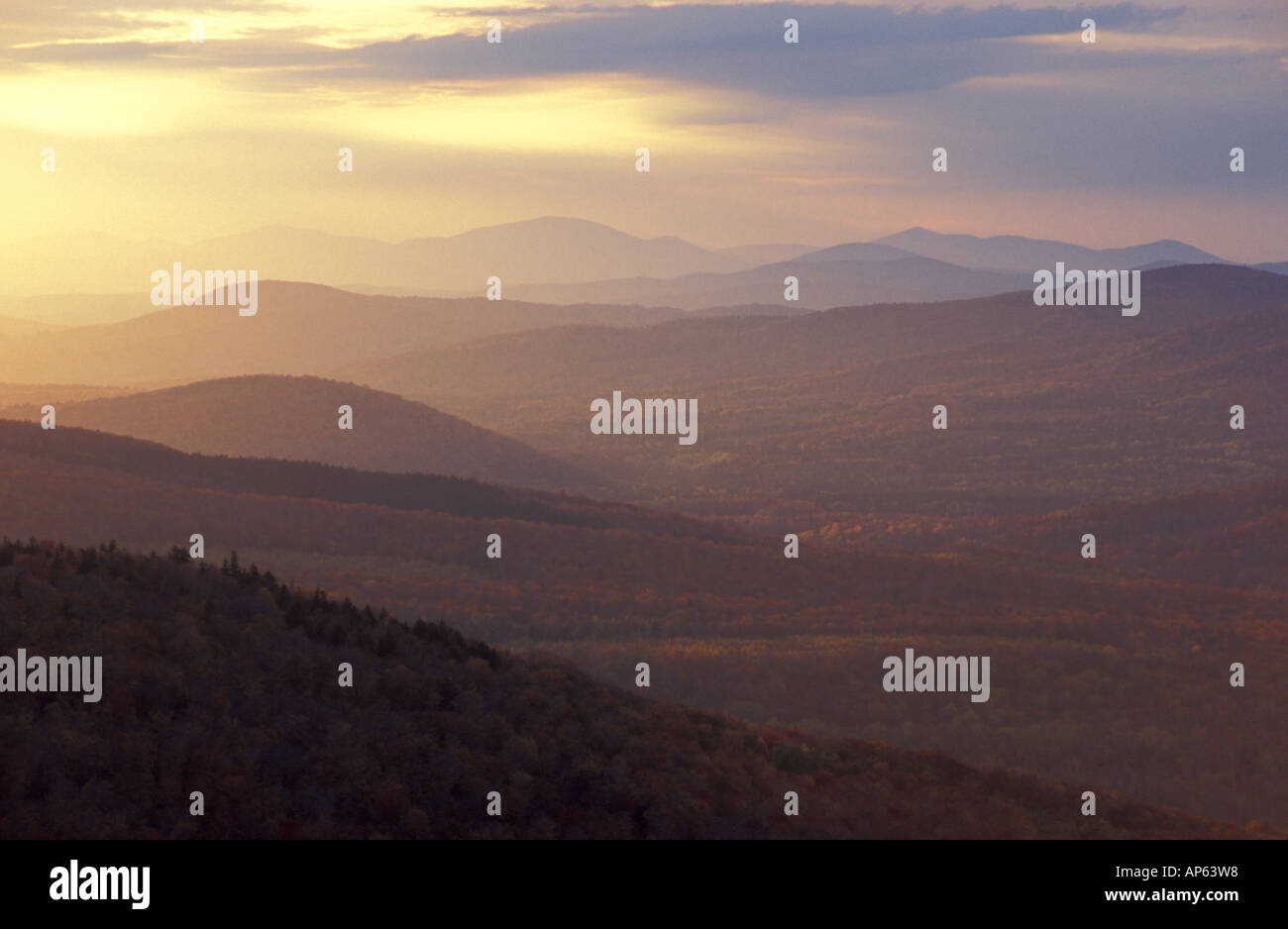Twin Mountain Nh >> Twin Mountain Nh The View West At Sunset From Middle Twin Mountain Nh >> Twin Mountain Nh The View West At Sunset From Middle