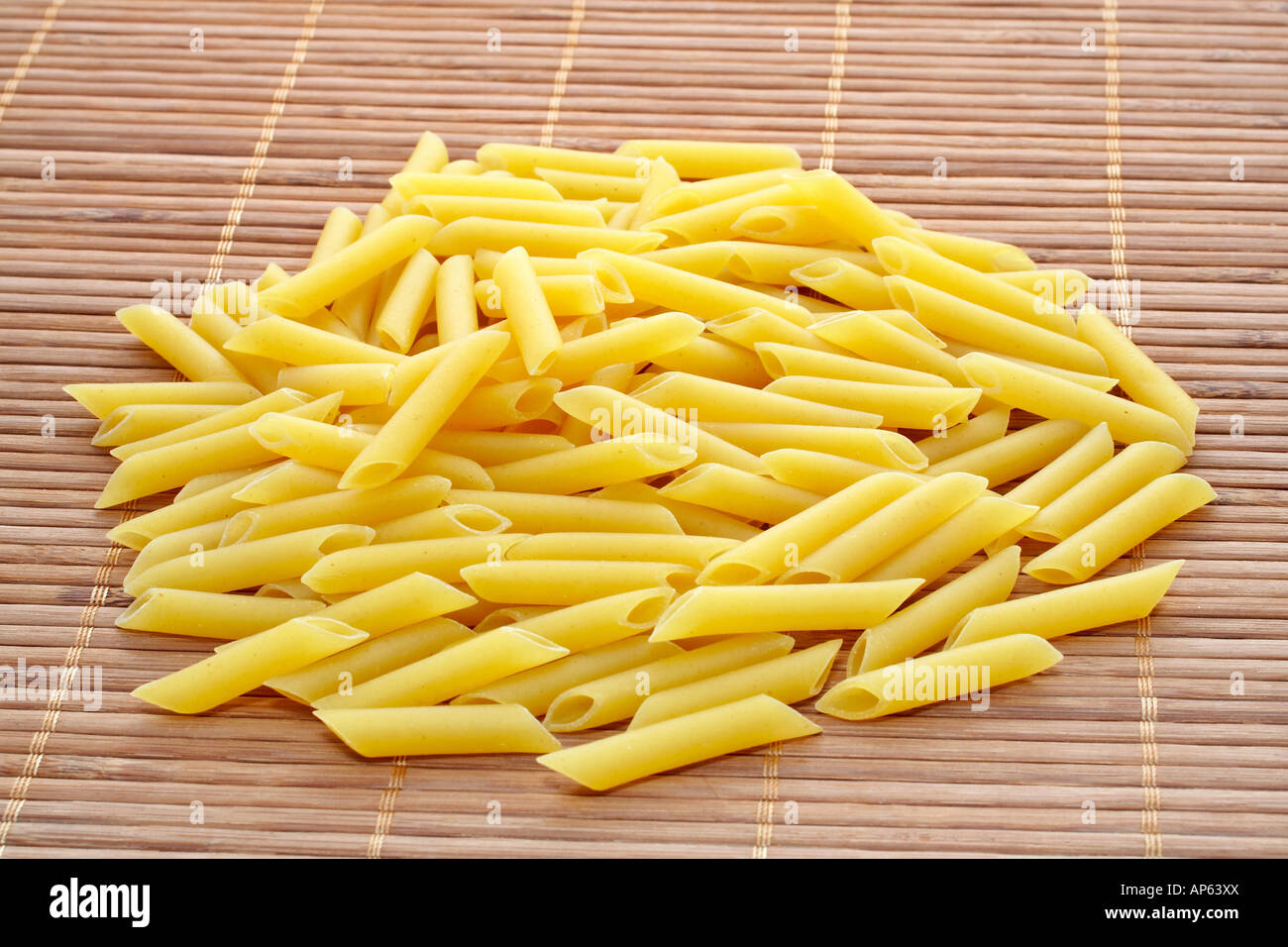 Uncooked macaroni pasta Stock Photo Alamy