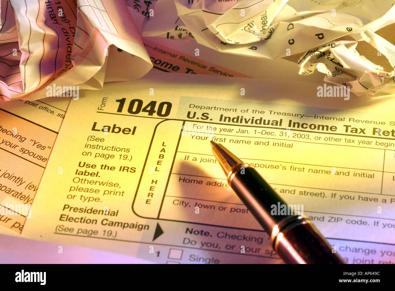 1040 tax forms Stock Photo Alamy