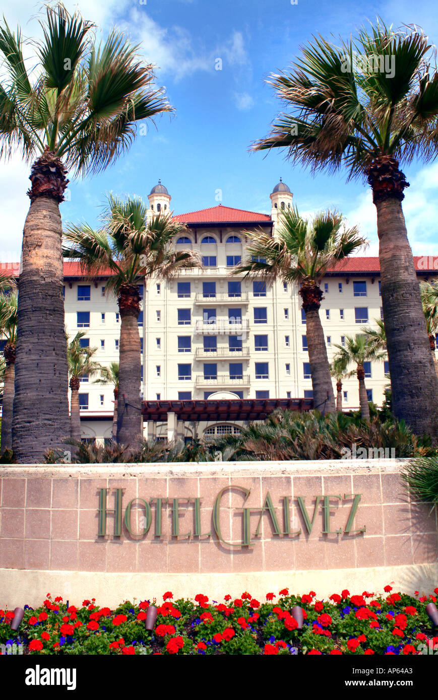 Hotel Galvez in Galveston Texas Stock Photo Alamy