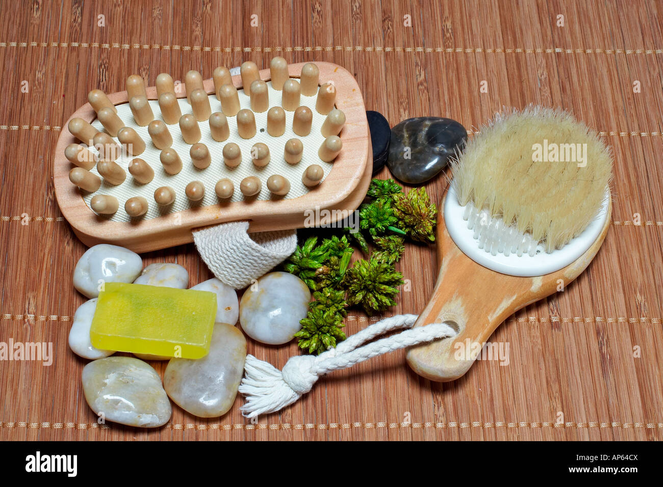 Bath accessories and beauty products Stock Photo - Alamy