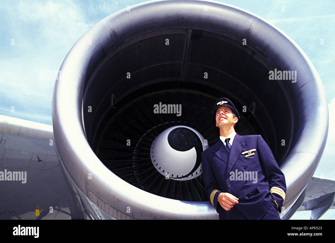 Frankfurt DEU Pilot Oliver Bruch Lufthansa Stock Photo