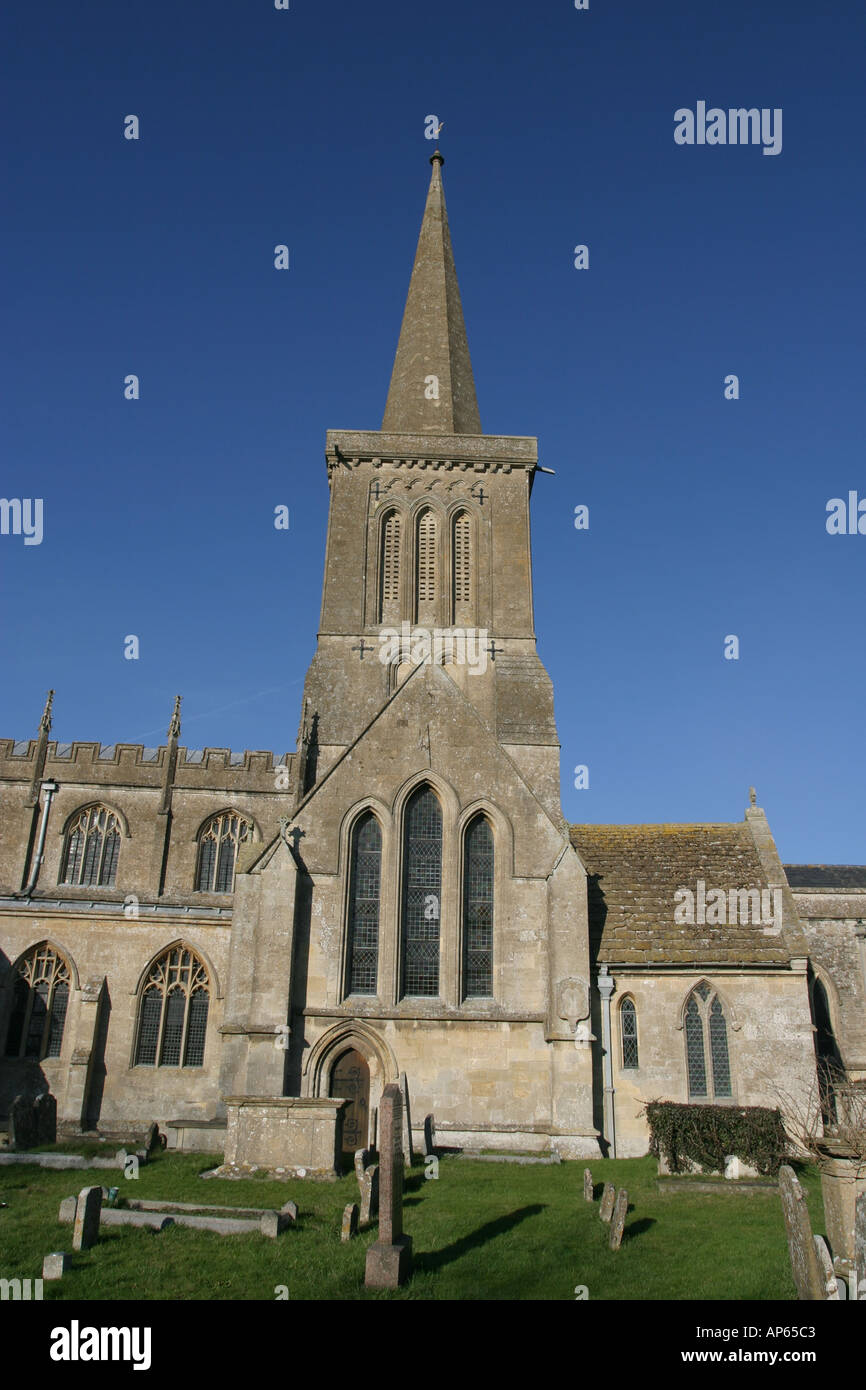 The church at Bishop s Cannings near Devizes in Wiltshire Stock Photo