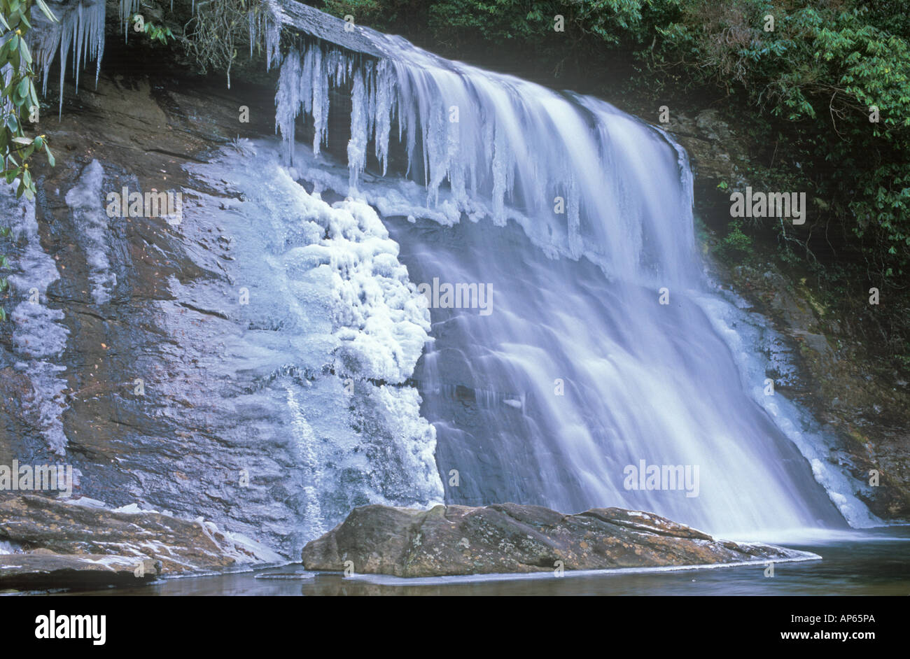 Silver Run Silver Run Falls, Nantahala NF, NC, USA Stock Photo - Alamy