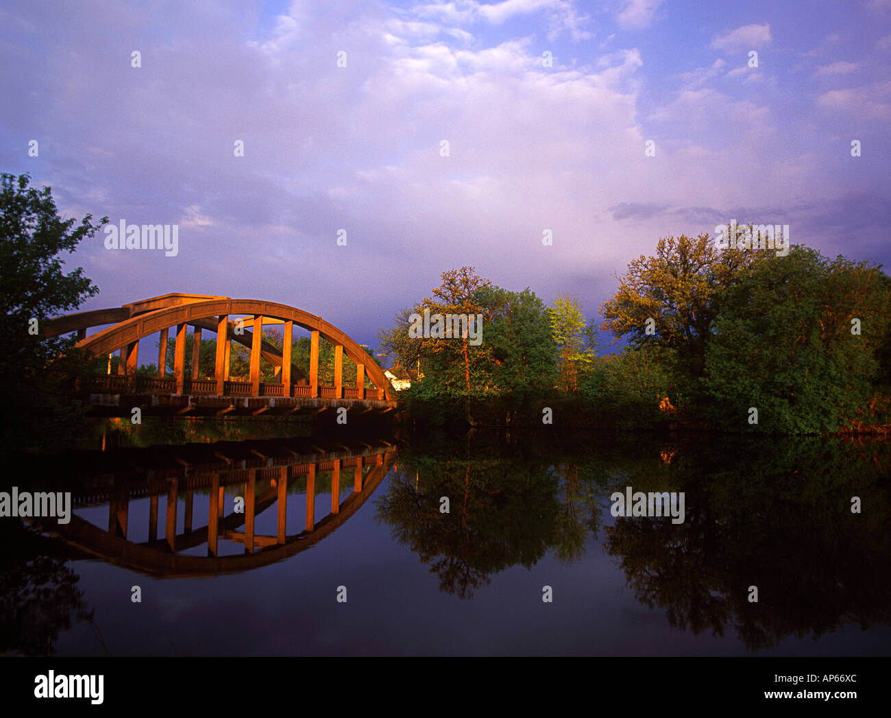Rainbow Bridge over the Cheyenne River in Valley City, North Dakota