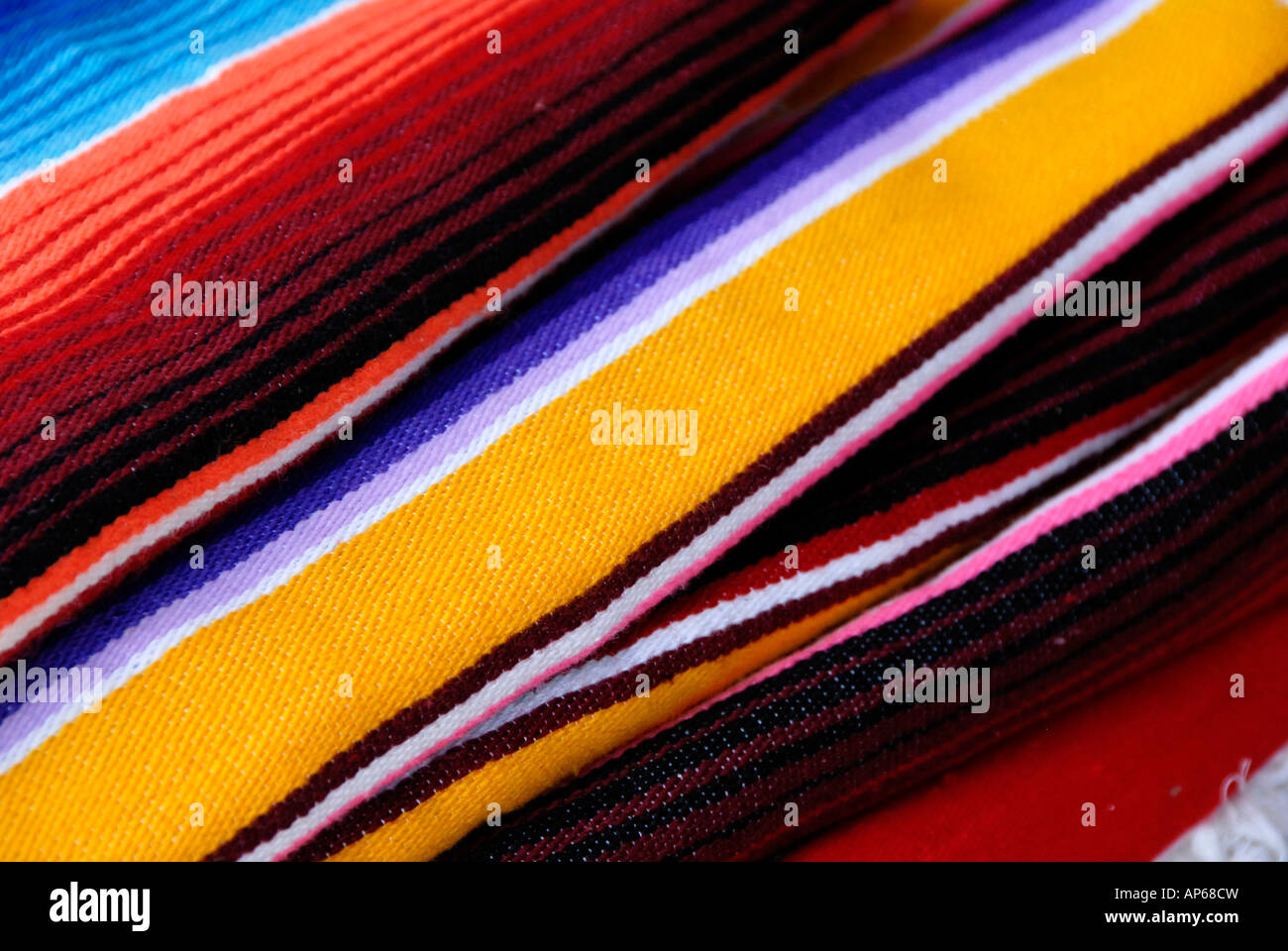 Colourful mexican rugs Stock Photo Alamy
