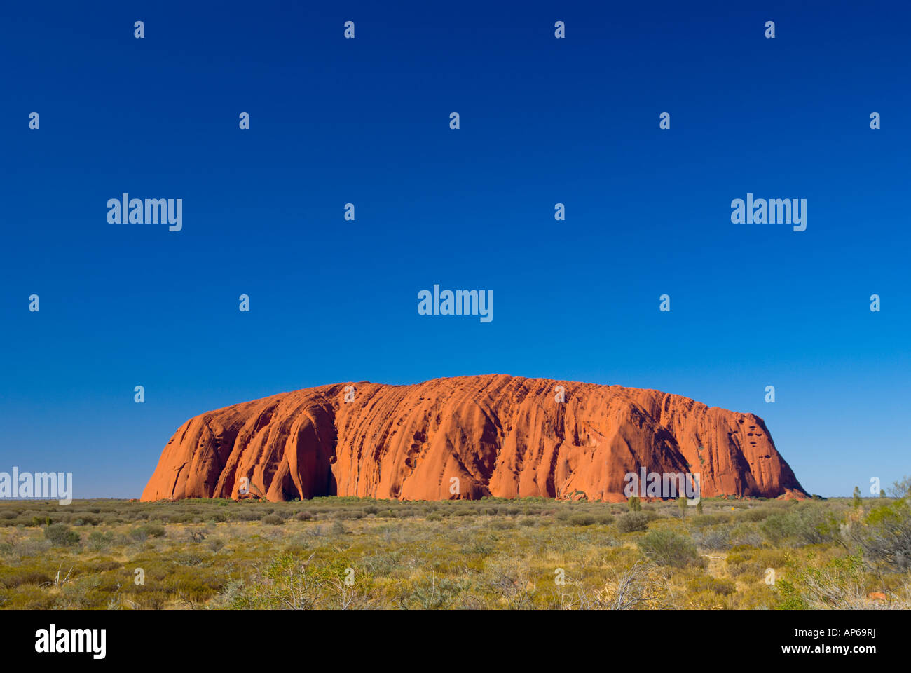 Uluru - a world heritage landscape Stock Photo