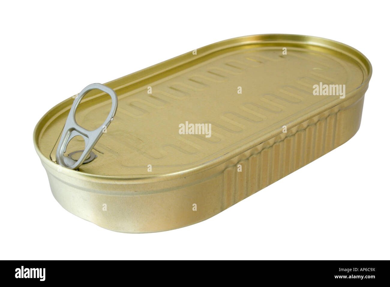 labelless tin Stock Photo