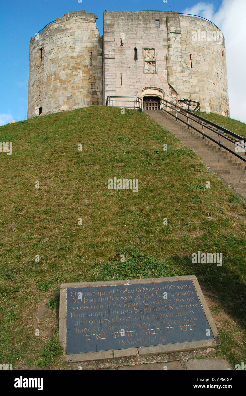 Clifford tower york plaque hires stock photography and images Alamy