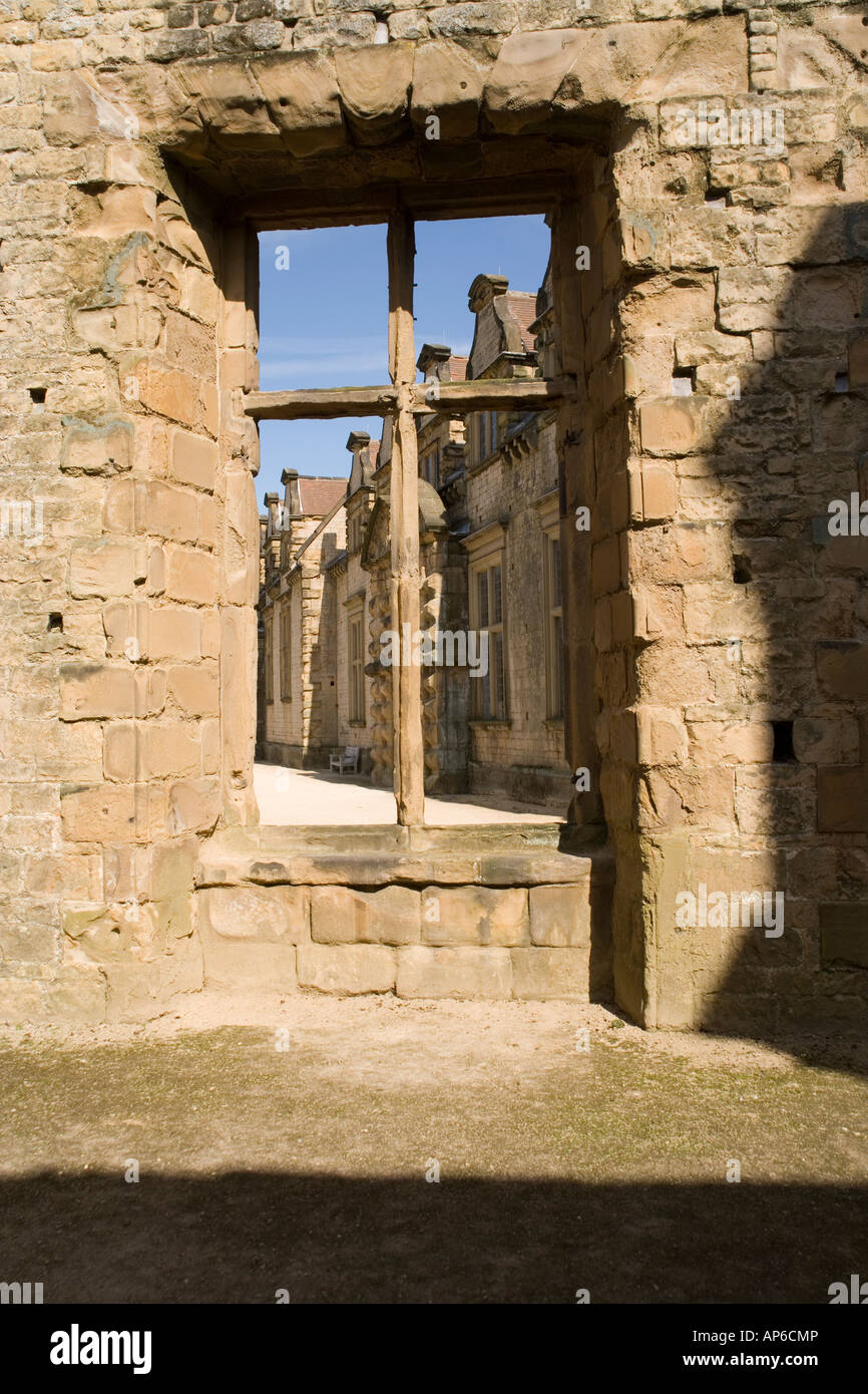 Withdrawing room of Bolsover castle in Derbyshire, England Stock Photo