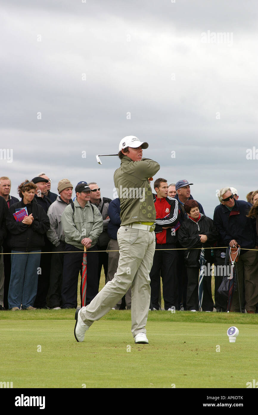 Rory MCIlroy Northern Irish Professional, Carnoustie 2007 British Open golf championship Carnoustie Scotland Stock Photo