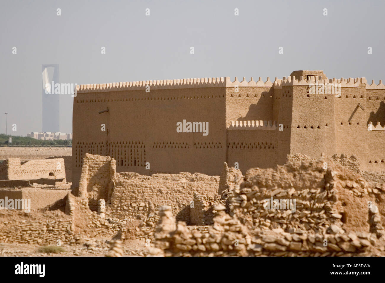 Saad Bin Saud Palace abandoned city of Old Diriyah, Riyadh, Kingdom of Saudi Arabia Stock Photo