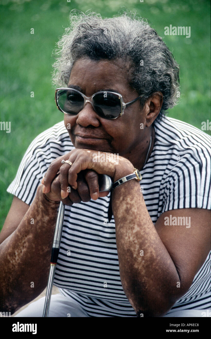 elderly black woman