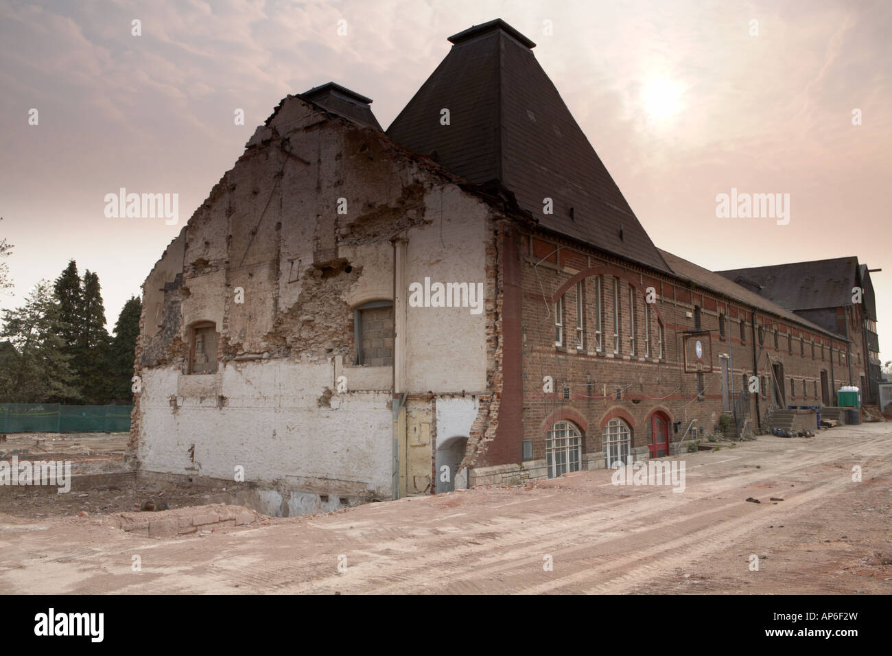 The Eldridge Pope maltings building in Dorchester Town Dorset county England UK Stock Photo