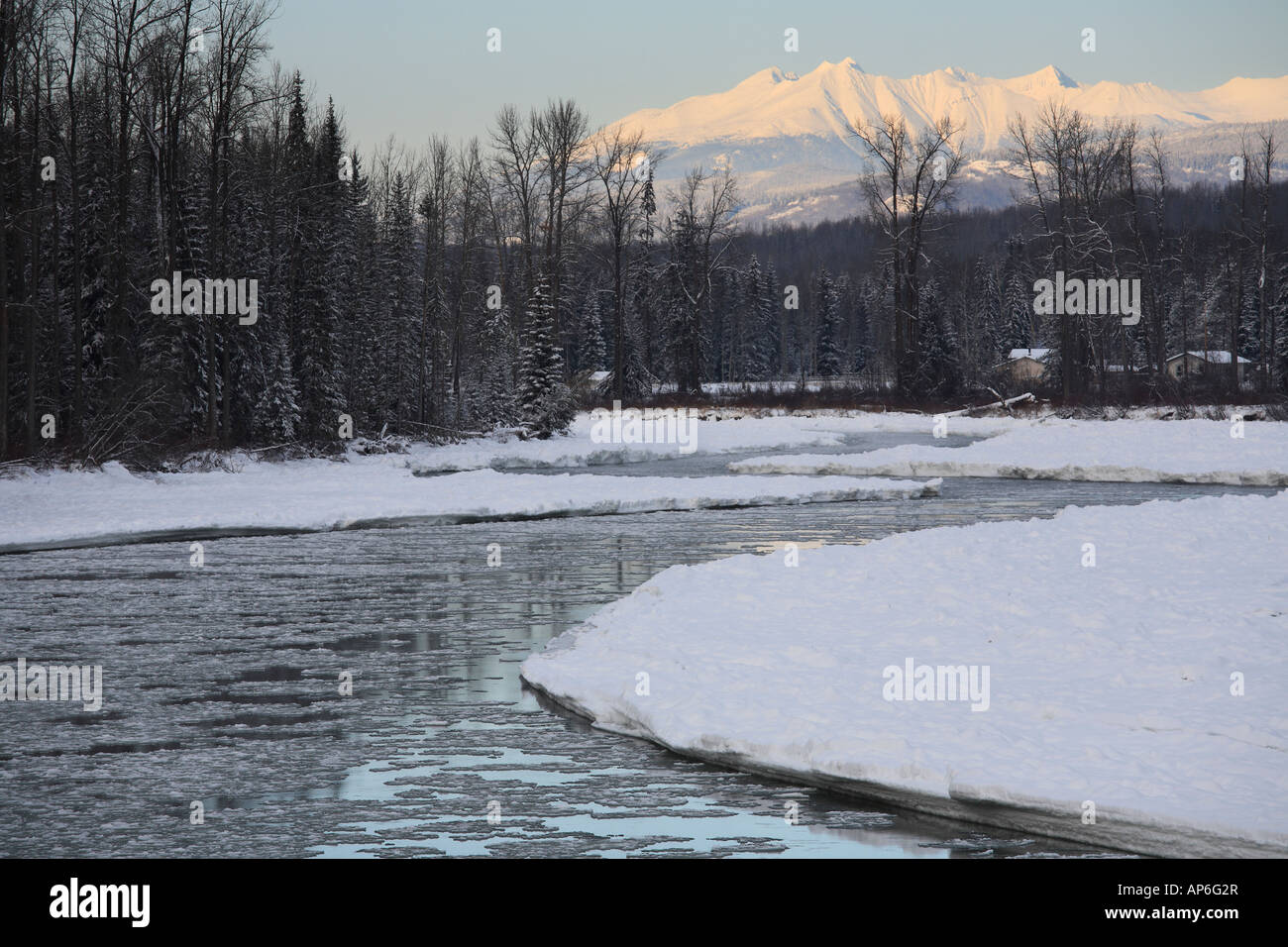 Bulkley river in winter Smithers British Columbia Stock Photo - Alamy