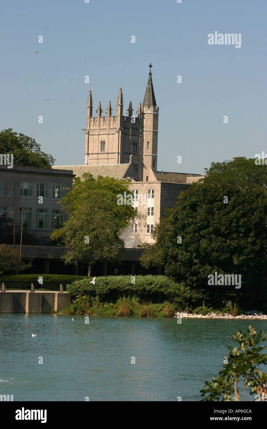 campus of Northwestern University, Evanston IL Stock Photo