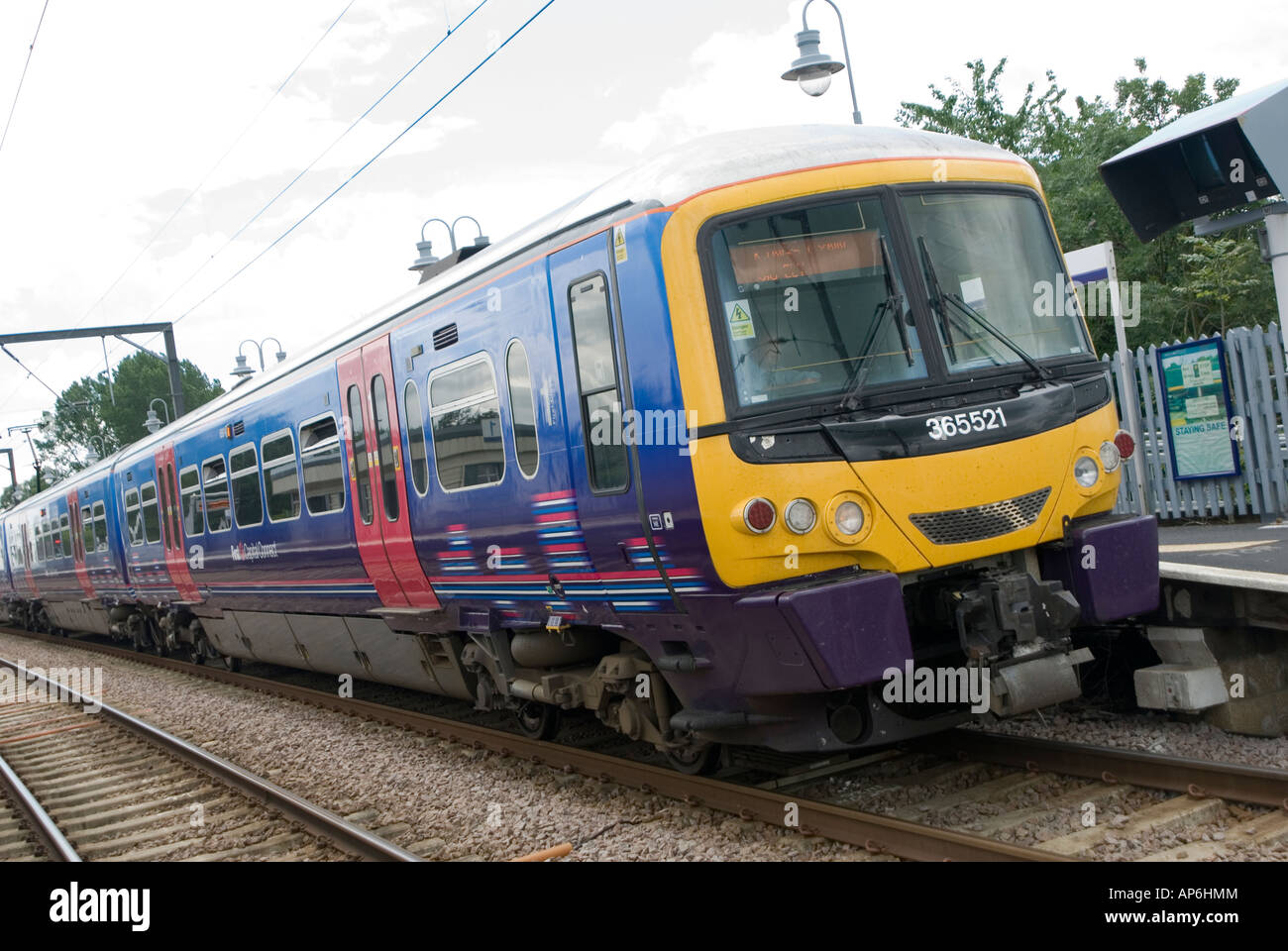 First group class 365 train approaching Littleport railway station ...