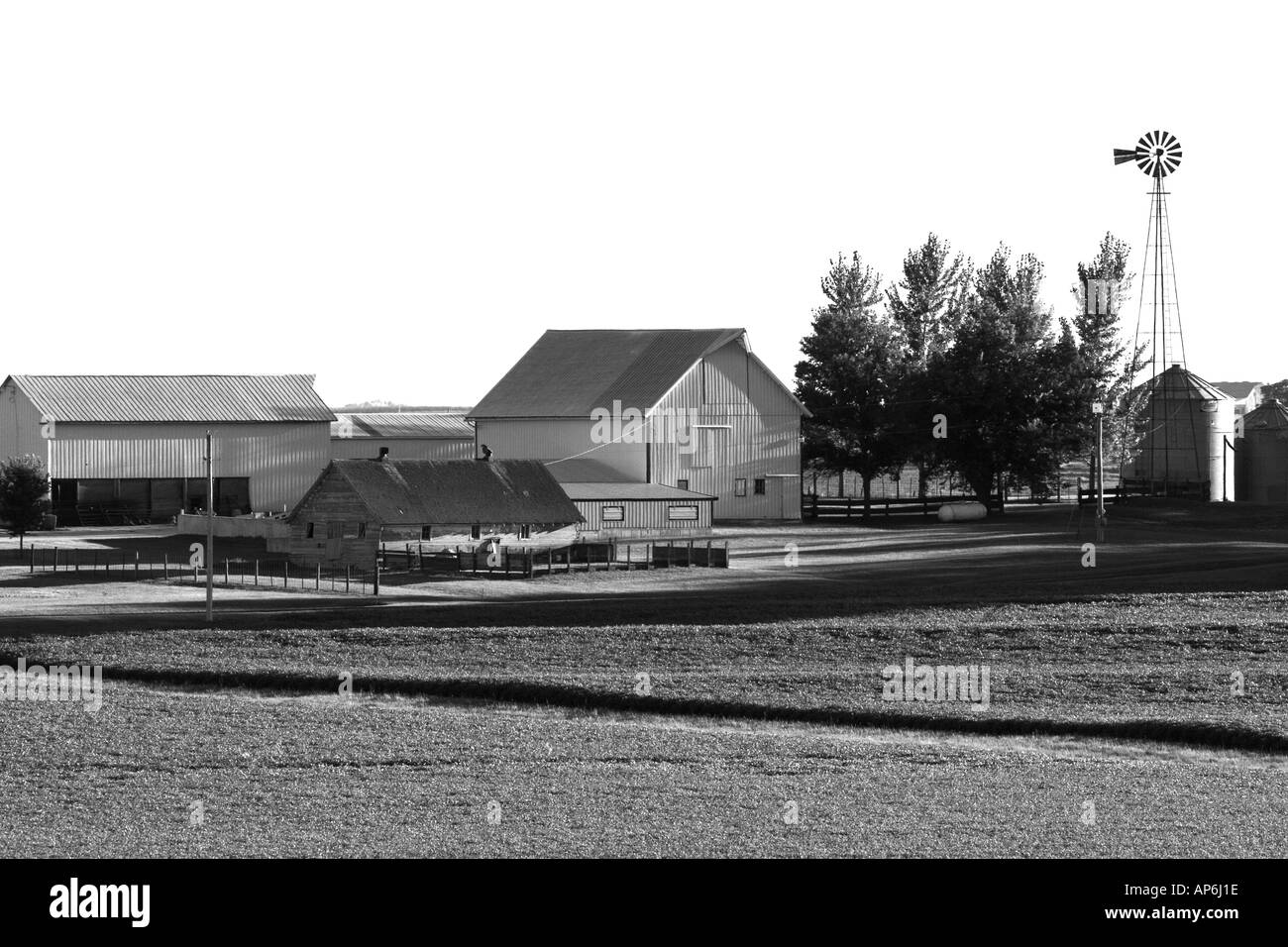 Iowa farm Black and White Stock Photos & Images Alamy