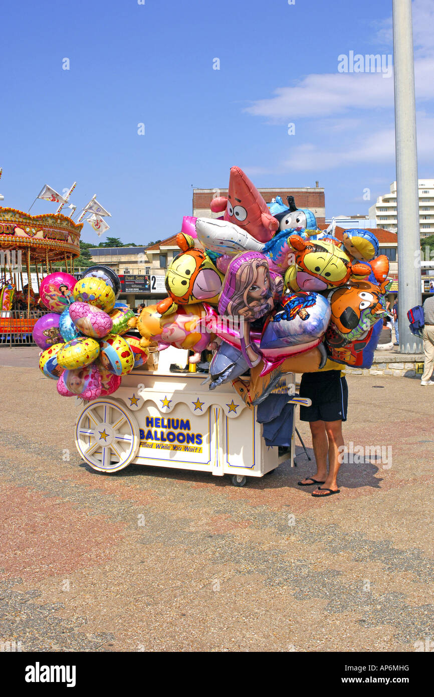 Funtastic beach balloons at Bournemouth Dorset on the South Coast of England Stock Photo Alamy