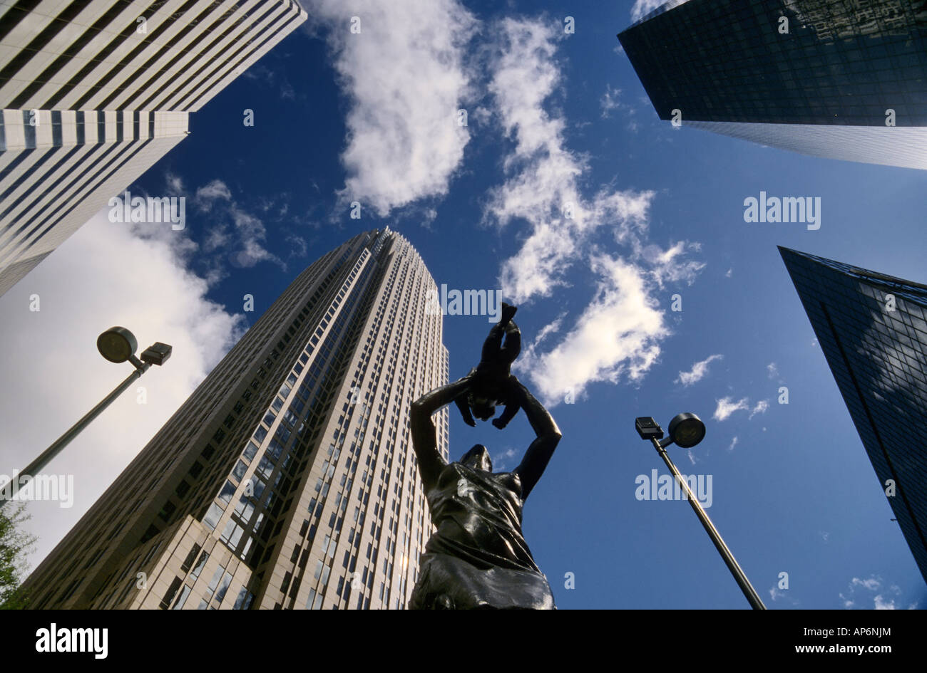 Statue by Raymond Kaskey Downtown Charlotte North Carolina USA Stock