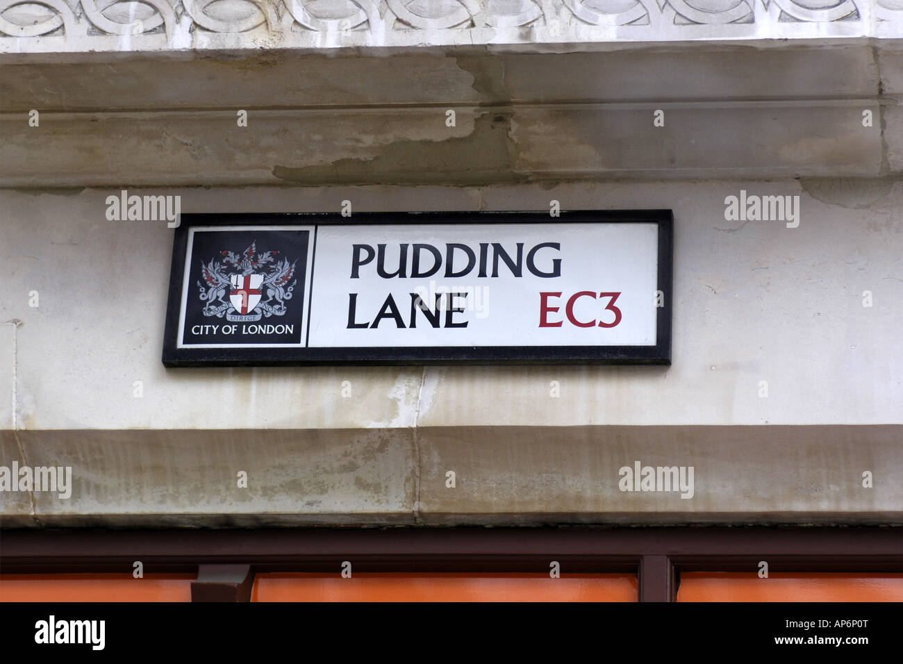 Pudding Lane EC3 London the place where the great fire started in 1666