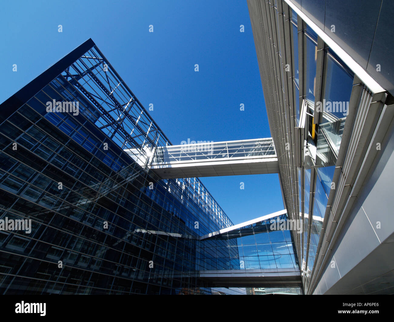 Copenhagen, Royal Library, Black diamond, waterfront building Stock ...