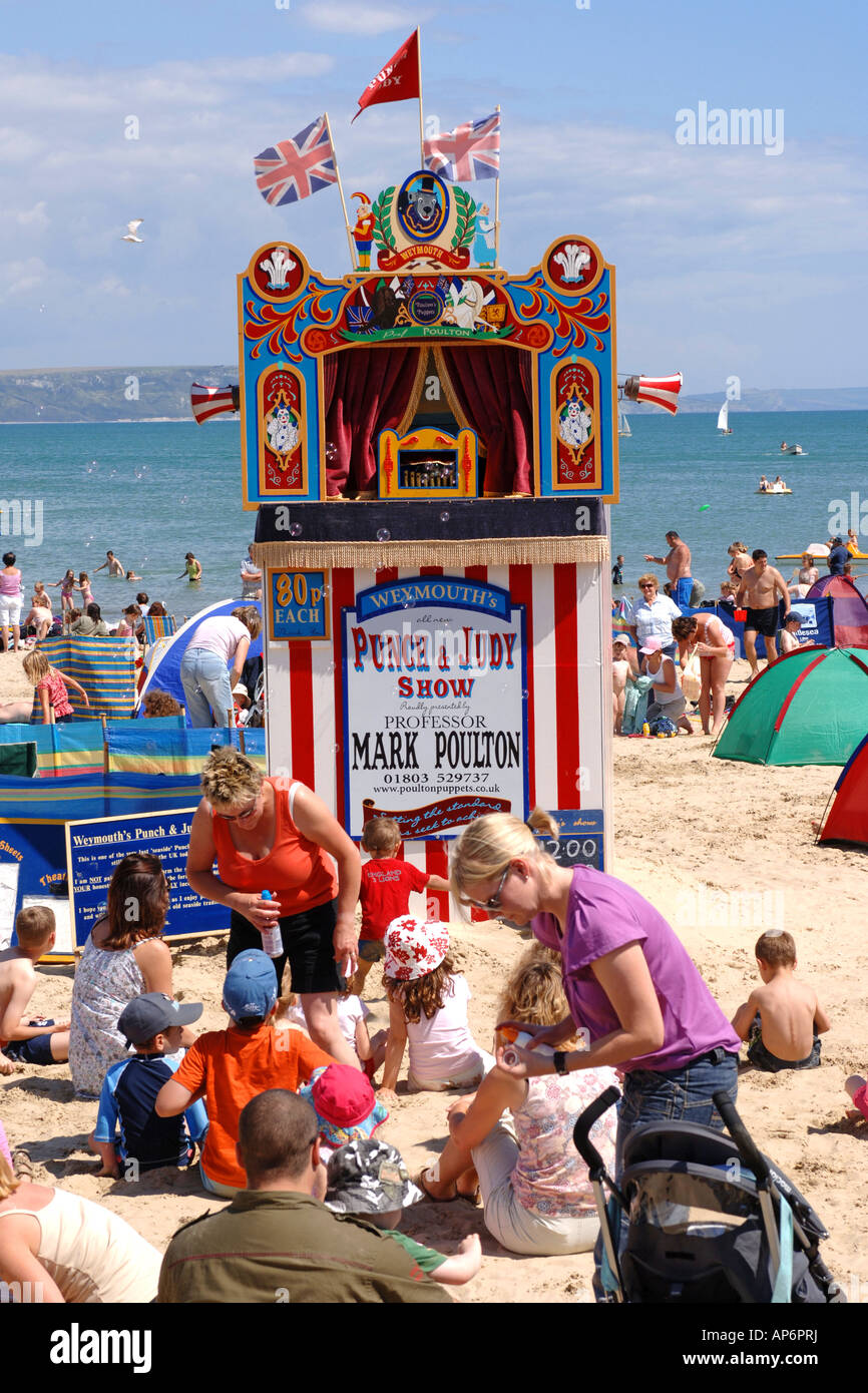 Punch and Judy English traditional seaside childrens entertainment at