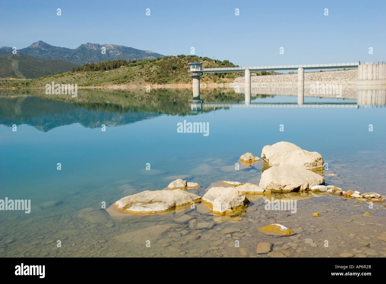 Zahara de la Sierra Cadiz Province Andalusia Spain Zahara El Gastor dam ...