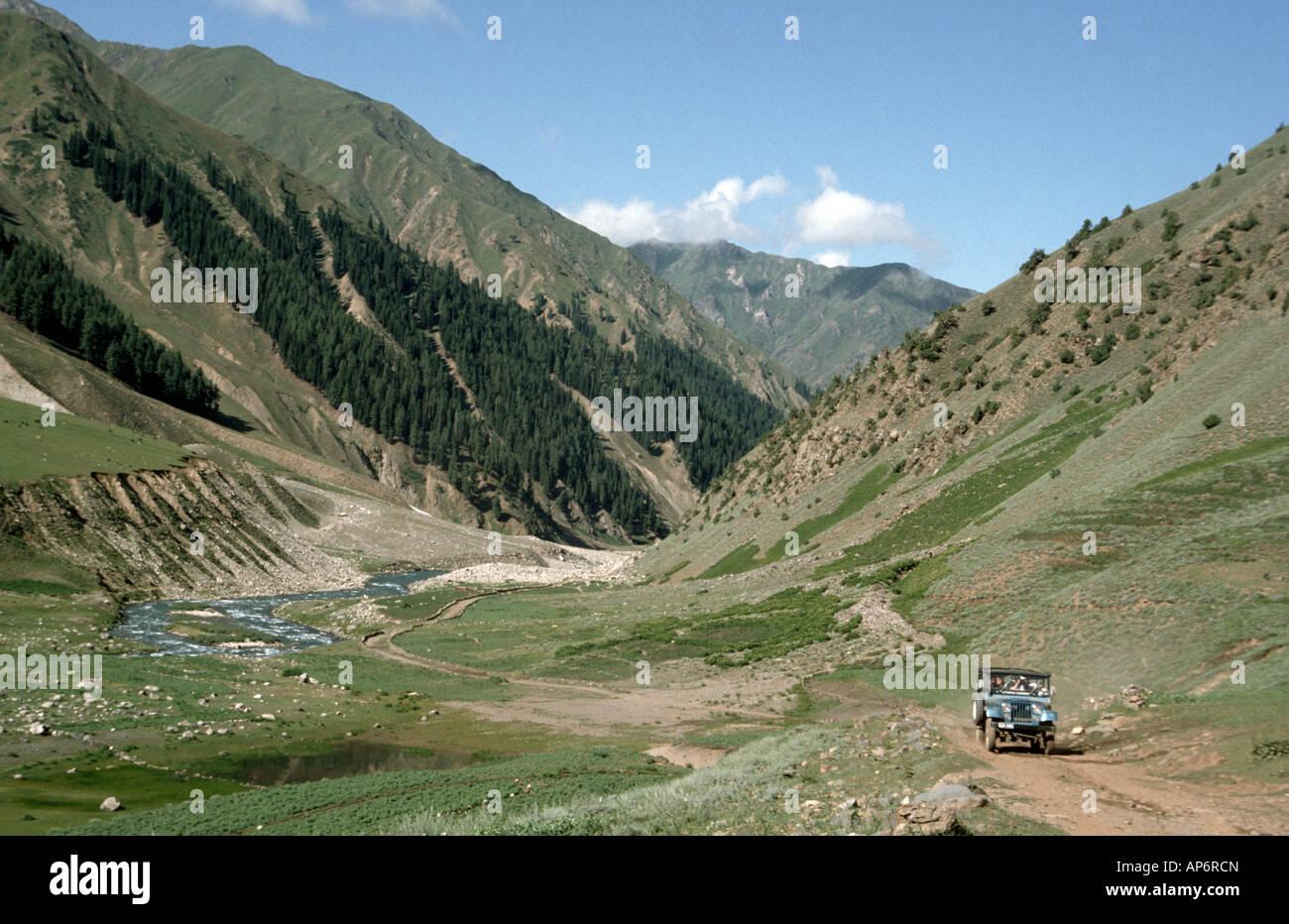 Pakistan Kaghan Valley with Jeep Stock Photo - Alamy