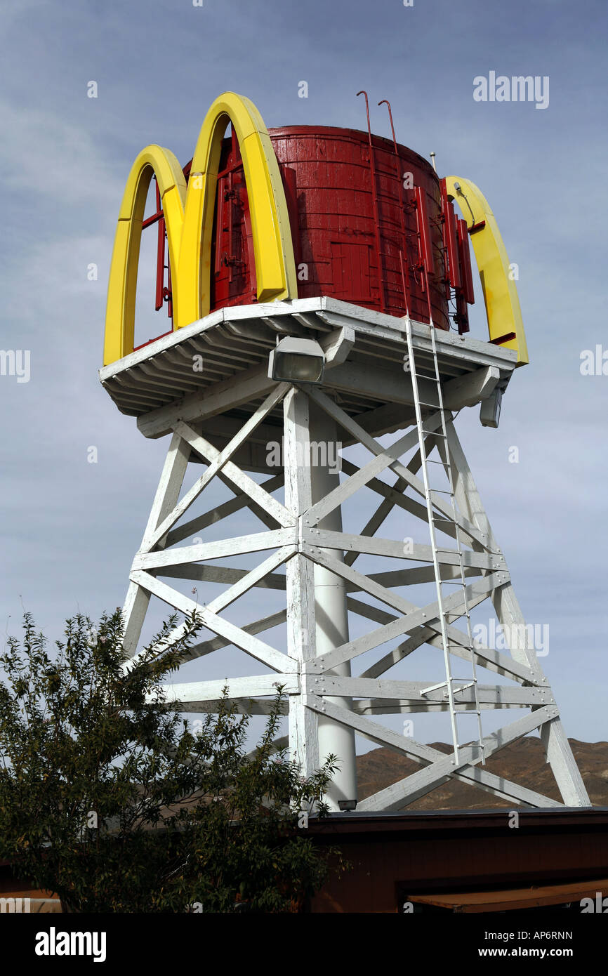 McDonald’s sign, Barstow, California, USA Stock Photo