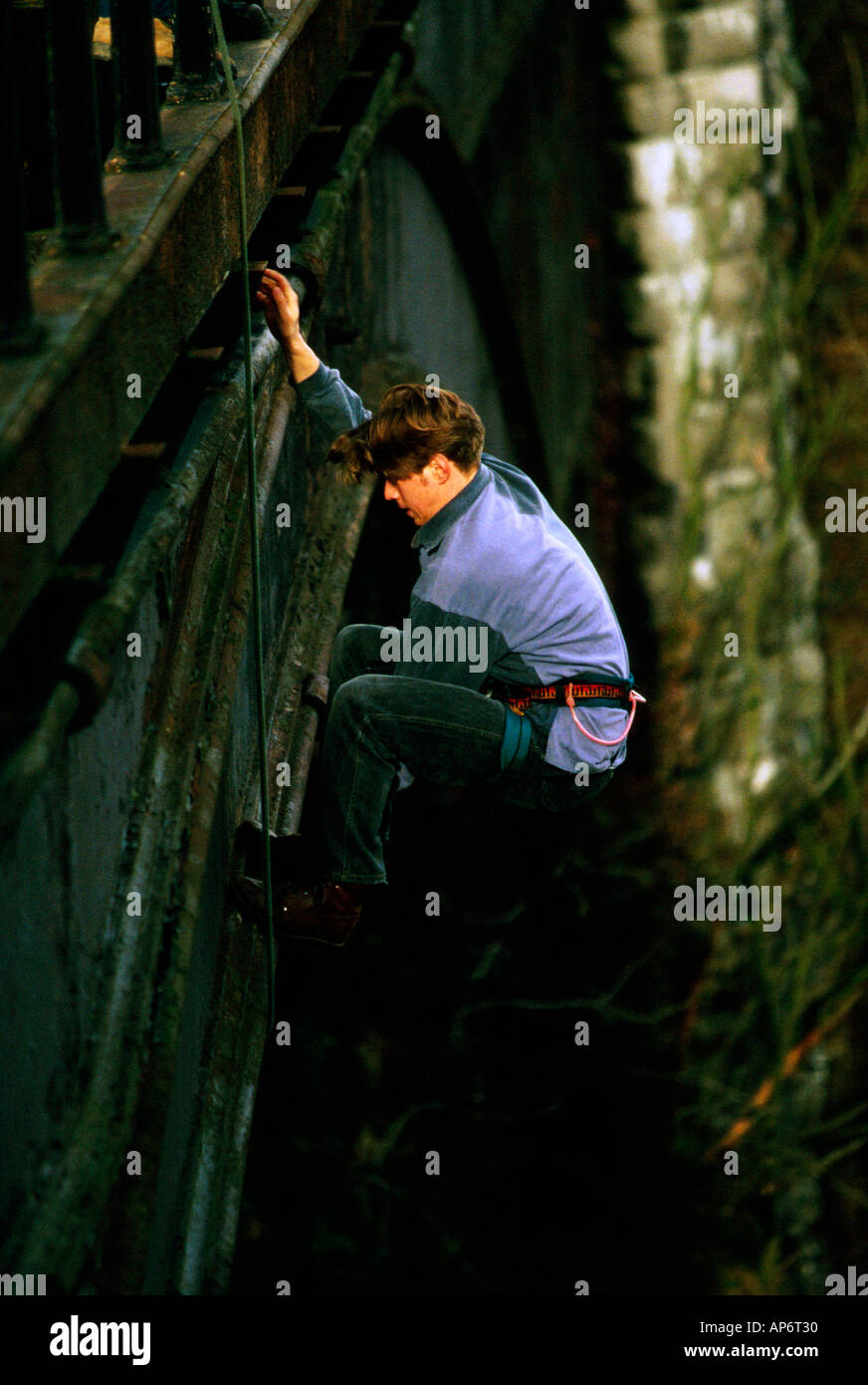 BRIDGE SWINGING ACTION Stock Photo Alamy