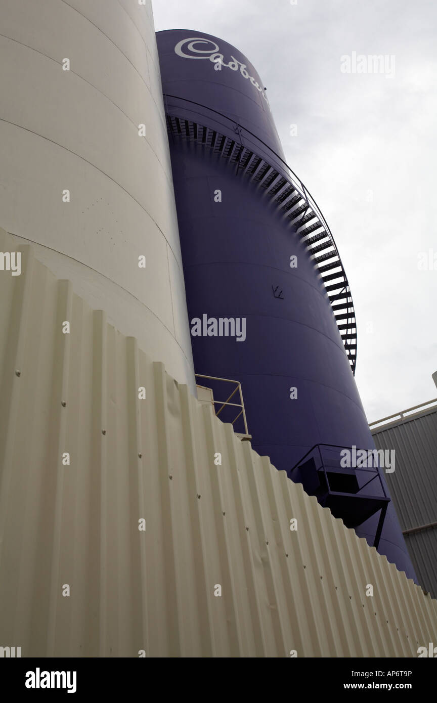 Towers of Cadburys chocolate factory, Dunedin, South Island, New Zealand Stock Photo Alamy